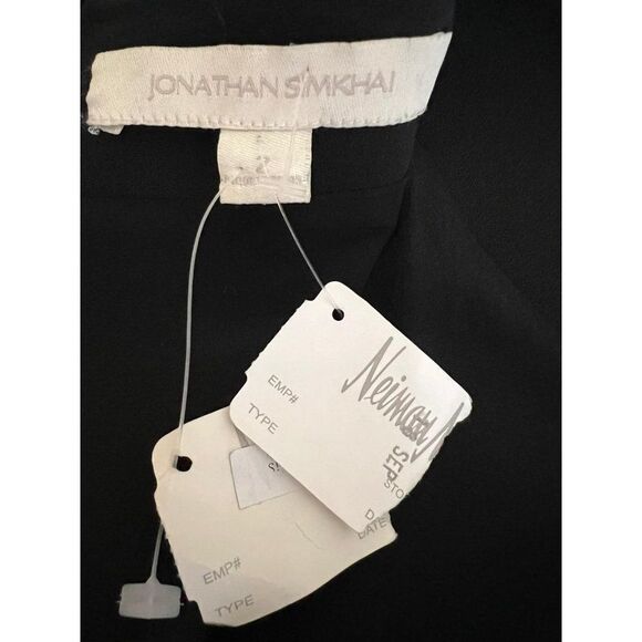 JONATHAN SIMKHAI Black Embroidered-Lace Cutout Waist Mini Dress Size 2 - Picture 5 of 5